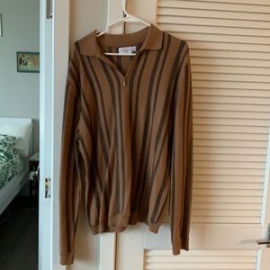 fun quarter zip topman striped sweater